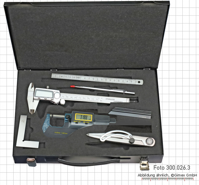Measuring tools set A3, 7 pcs, for training